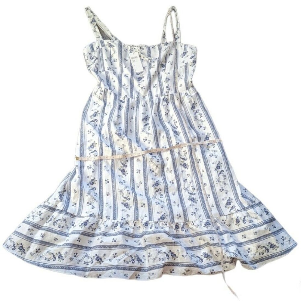 Reformation Maegan Linen Dress Retrofete White Floral 100% Linen Midi - Picture 7 of 10